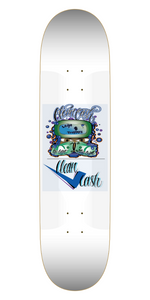 8" Wide Skateboard Deck With Custom Bottom Print Legit Trappers Check Clean Cash New Skate Board Edition.