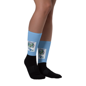 Black Foot Sublimated Socks - L