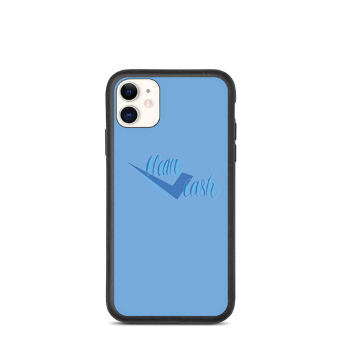 Blue Check Clean Cash Biodegradable phone case