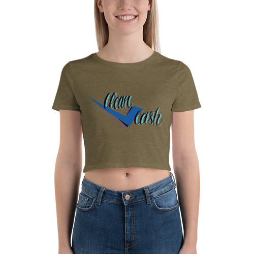 Bella + Canvas 6681 Women's Crop Tee with Tear Away Label